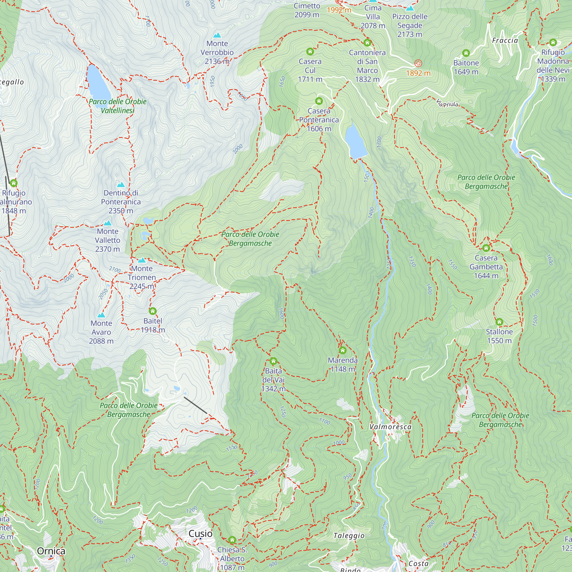 Baita Serada map