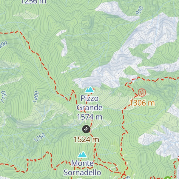 Map of Pizzo Grande