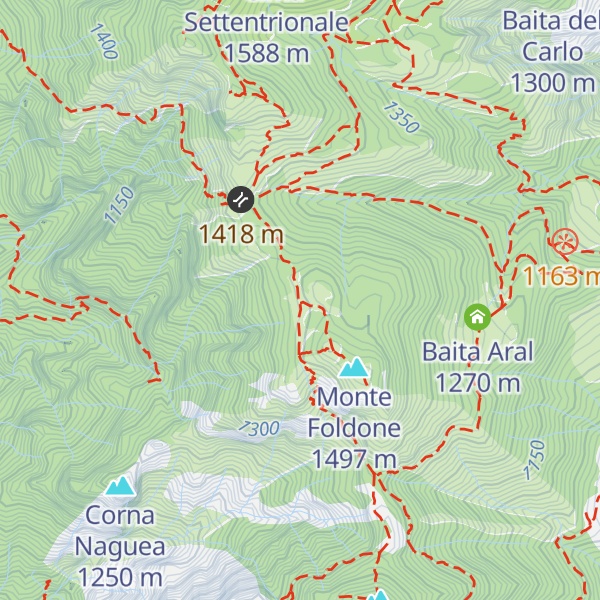 Map of Casera Foldone