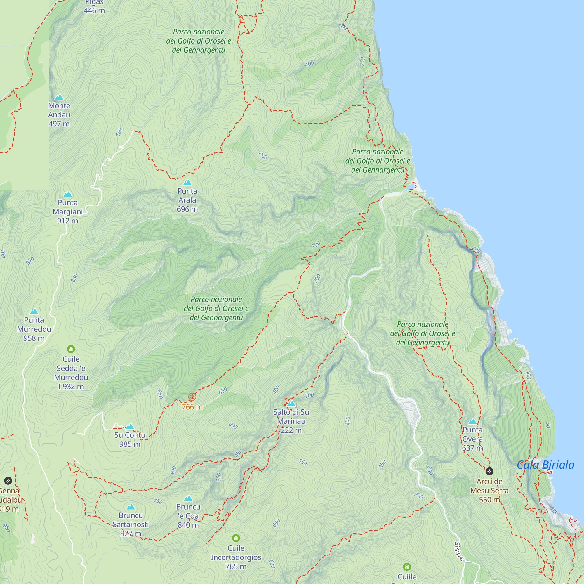 Cuile Coa 'e Sedda map
