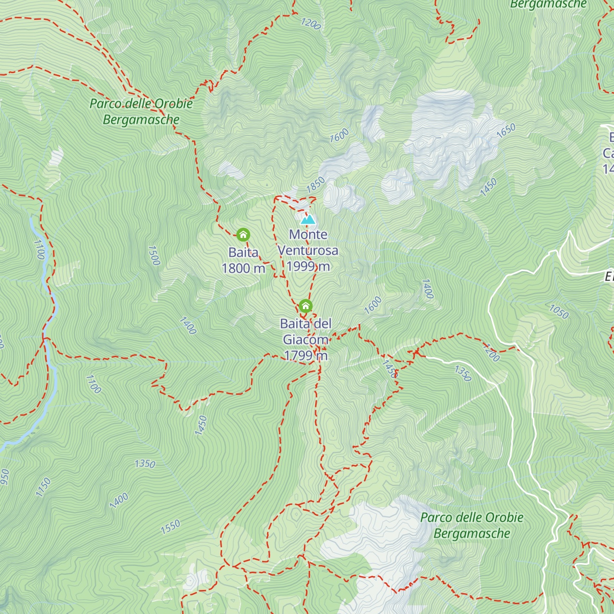 Baita Venturosa map