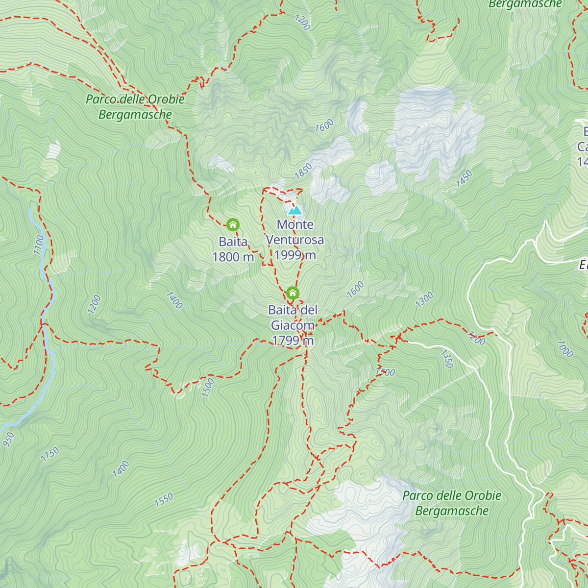 Baita Venturosa map