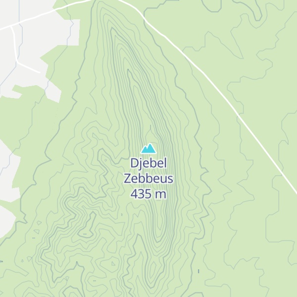 Map of Djebel Zebbeus