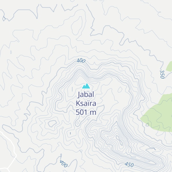 Map of Jabal Ksaïra