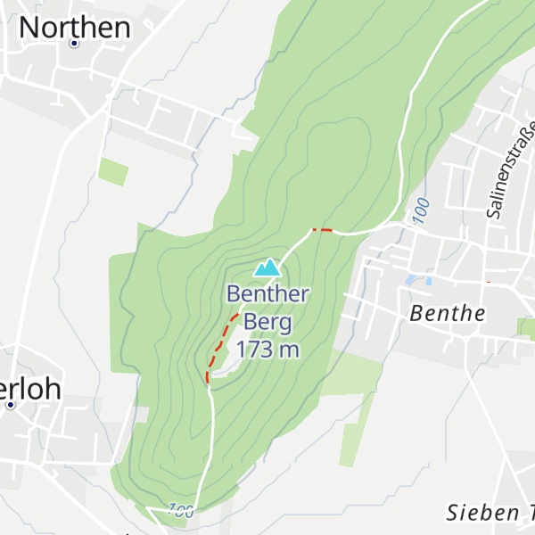 Map of Benther Berg