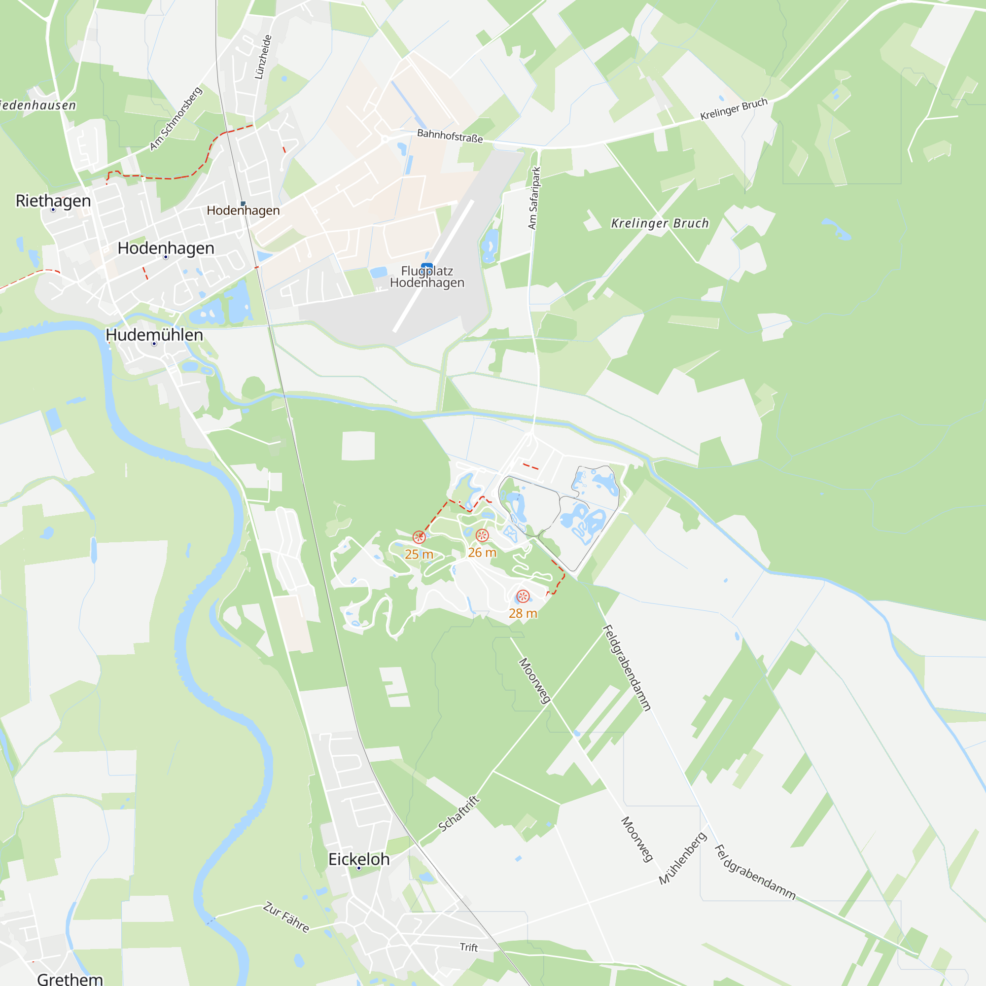 Kasse Serengeti Park map