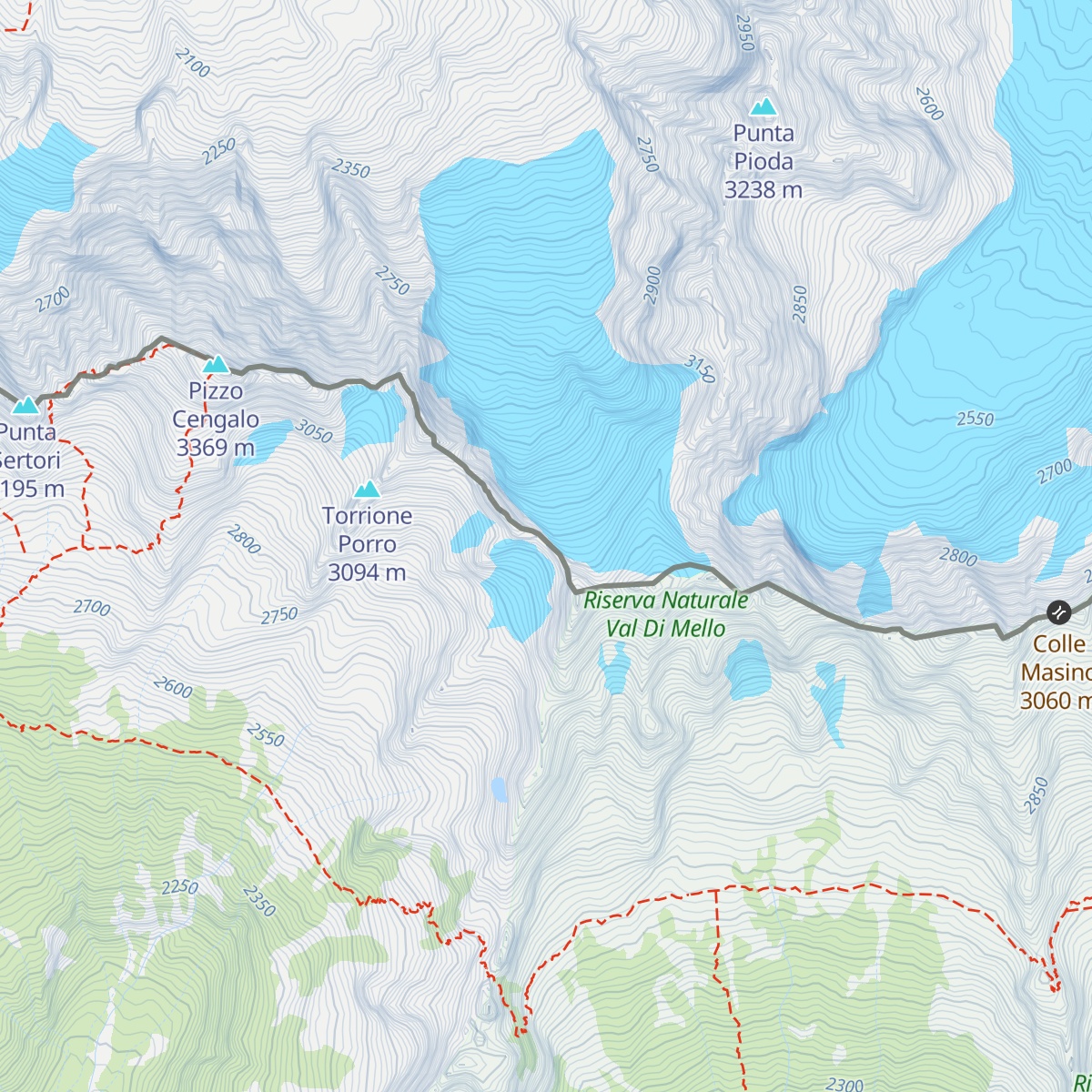 Bivacco Titta Ronconi map