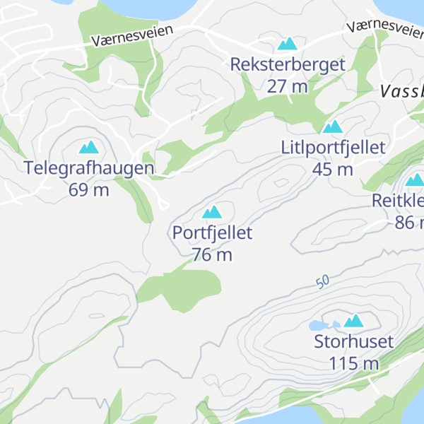 Map of Portfjellet