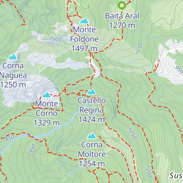 Map of Castello Regina