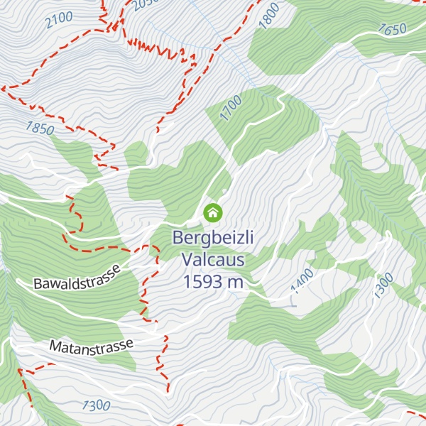 Map of Bergbeizli Valcaus