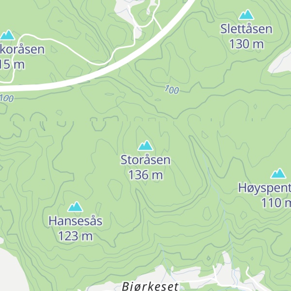 Map of Storåsen