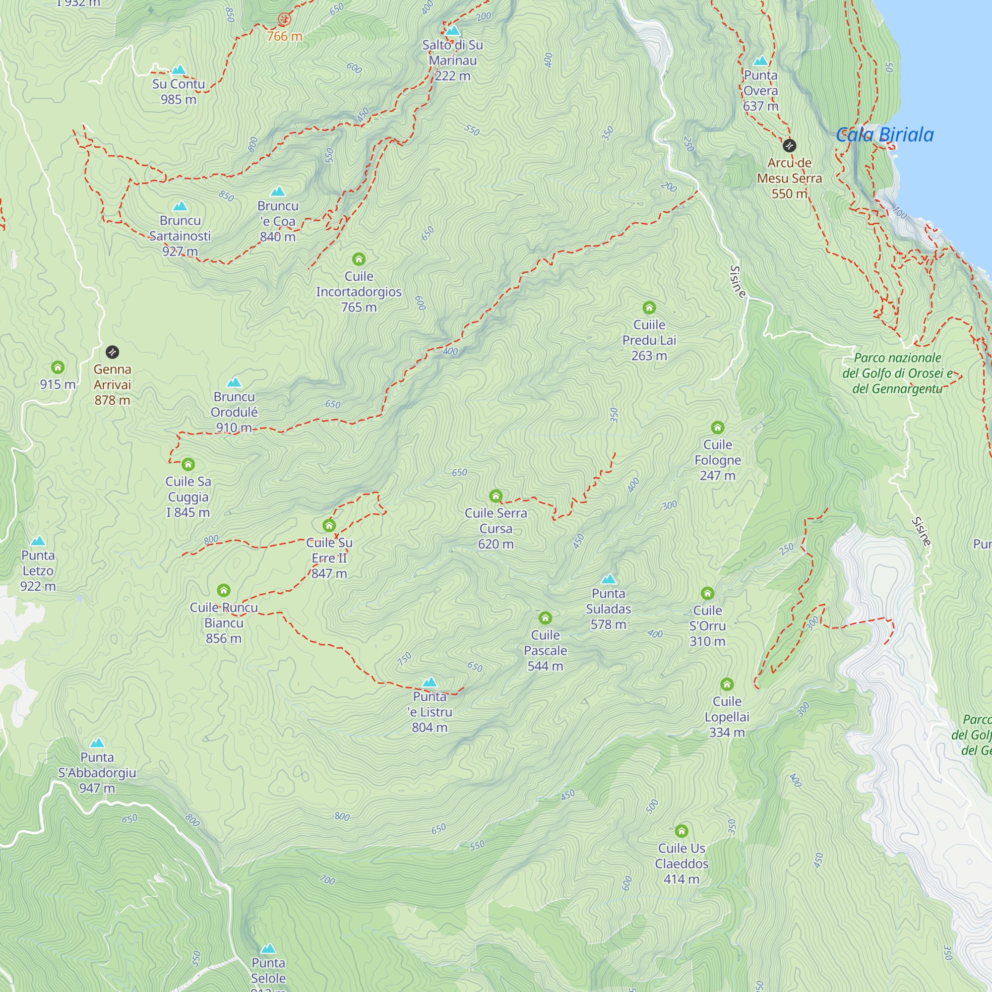 Cuile Serra Cursa map