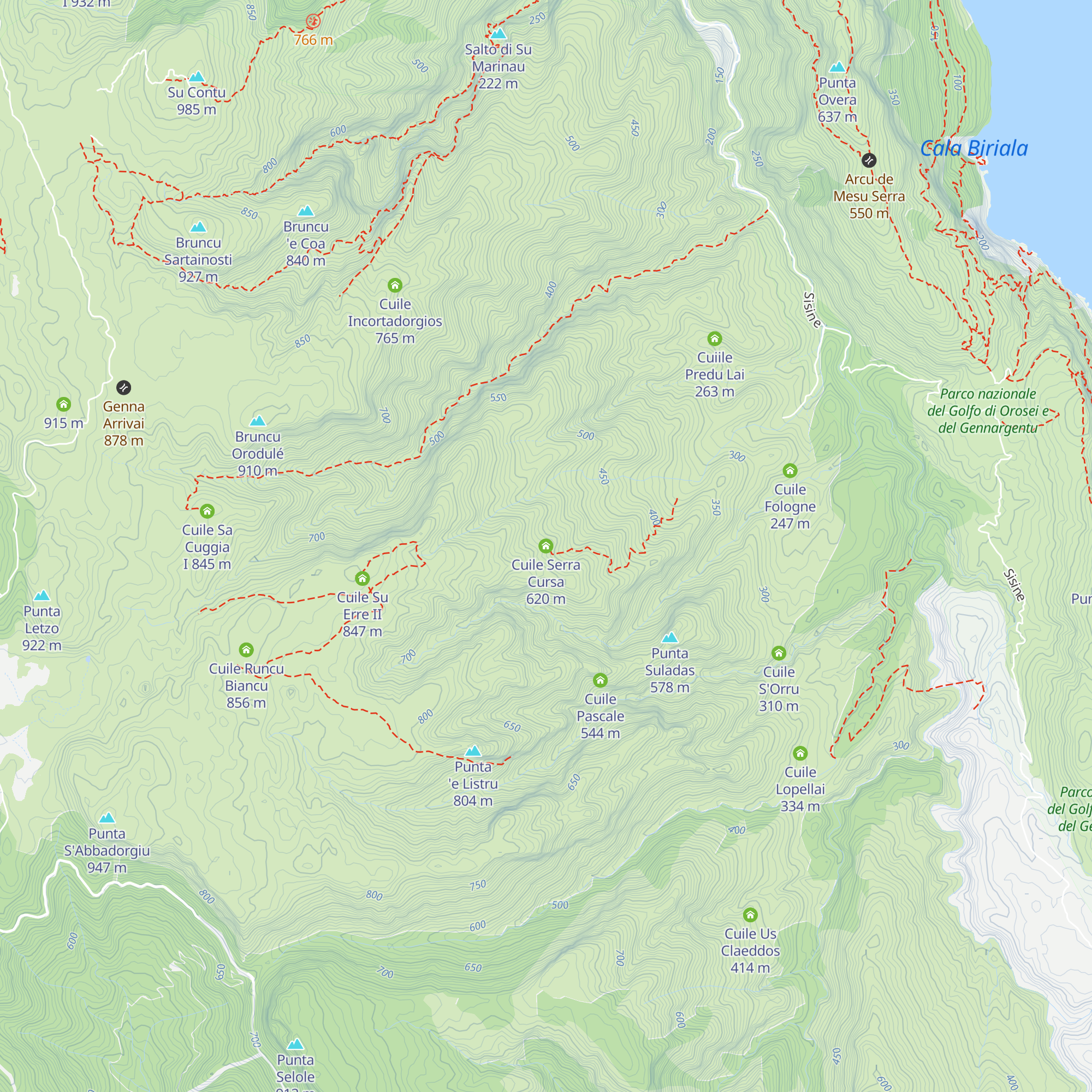 Cuile Serra Cursa map