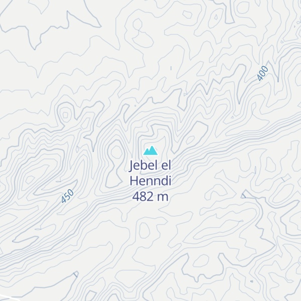 Map of Jebel el Henndi