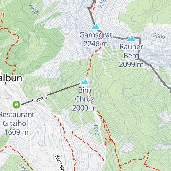 Map of Bergrestaurant Sareis