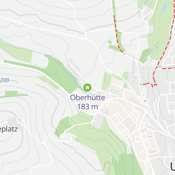 Map of Oberhütte