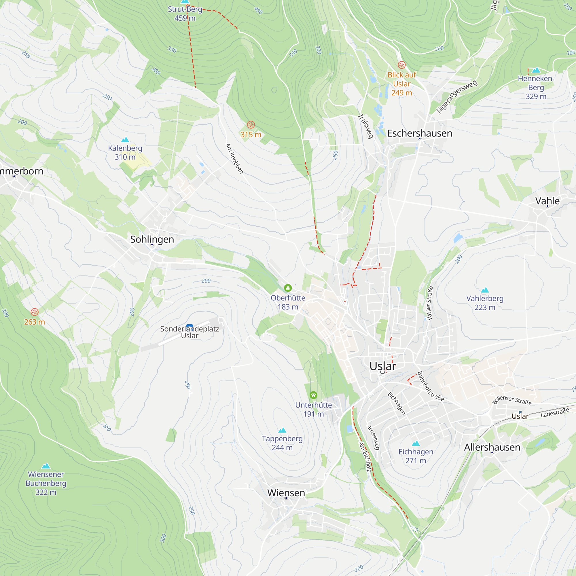 Oberhütte map