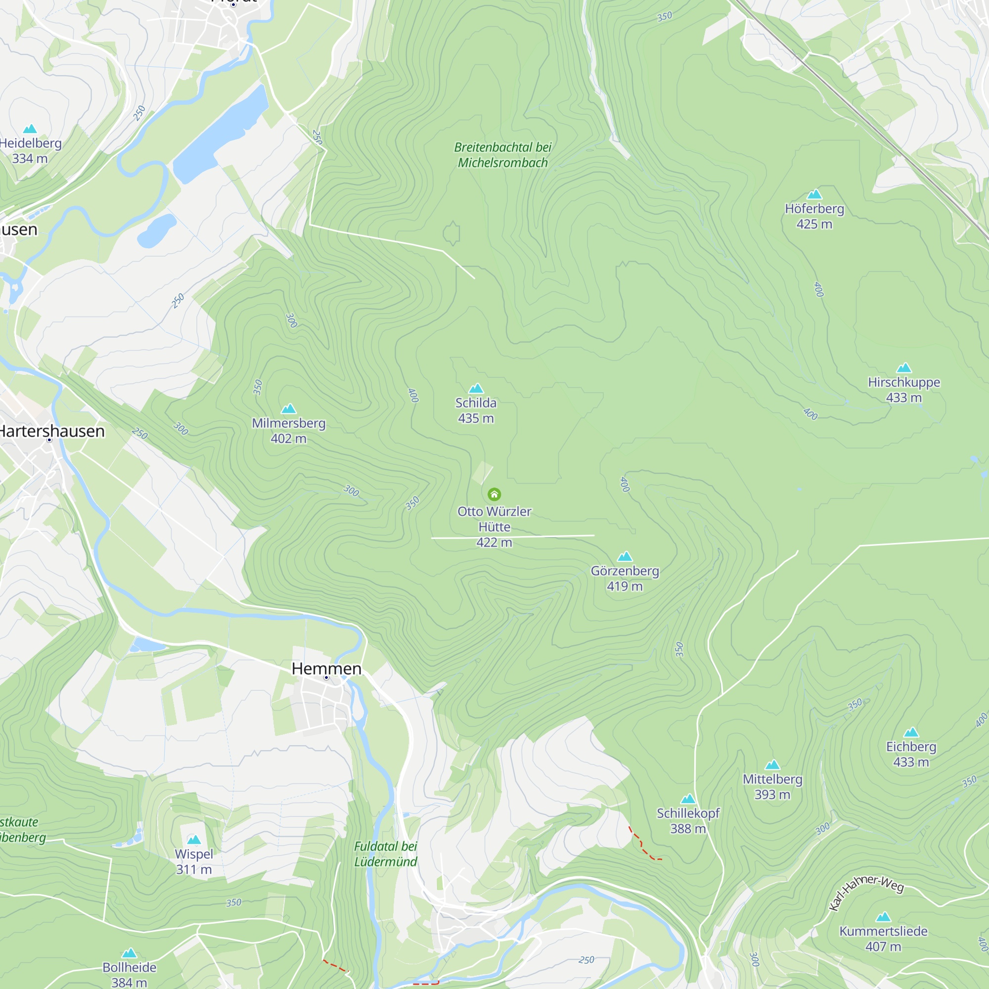 Otto Würzler Hütte map
