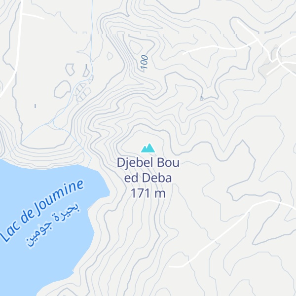 Map of Djebel Bou ed Deba