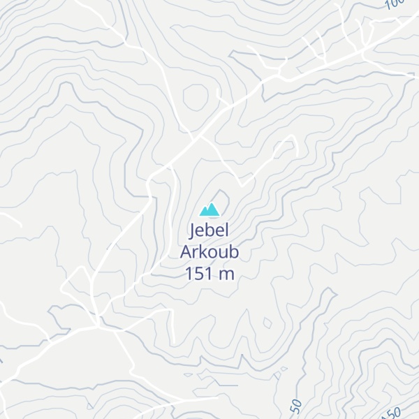 Map of Jebel Arkoub