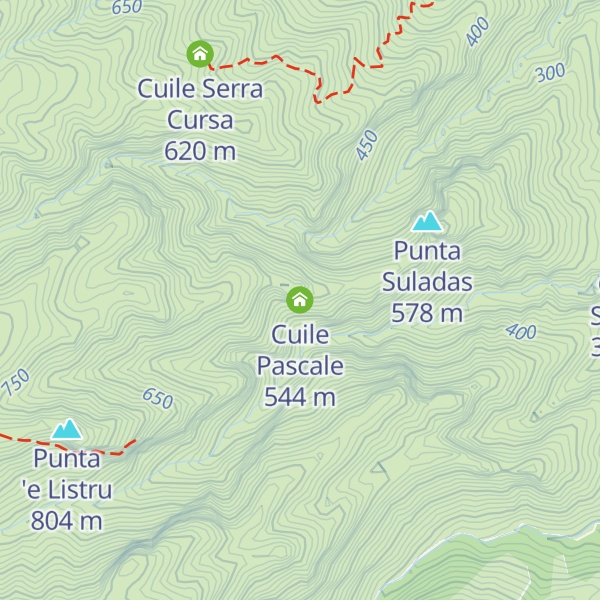 Map of Cuile Pascale