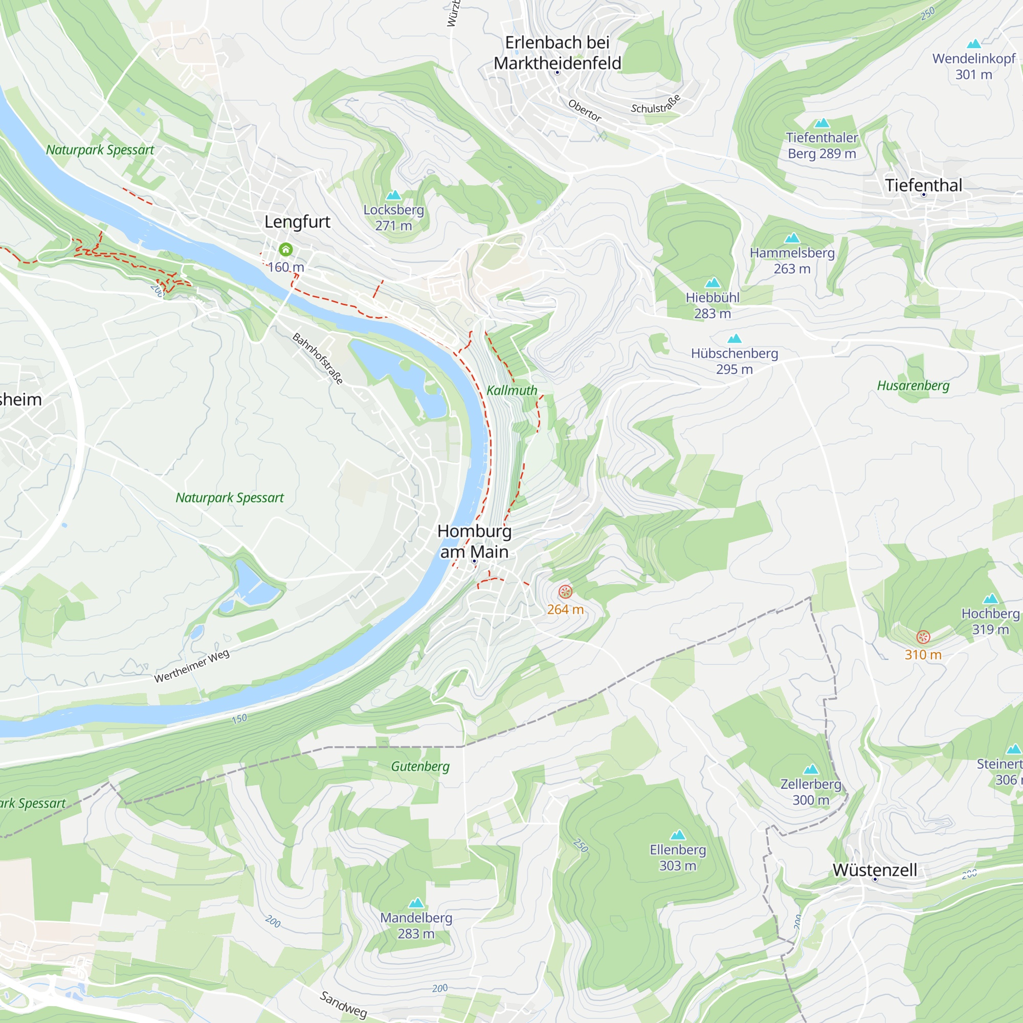 Bodenstation Homburgam Main (48j) map