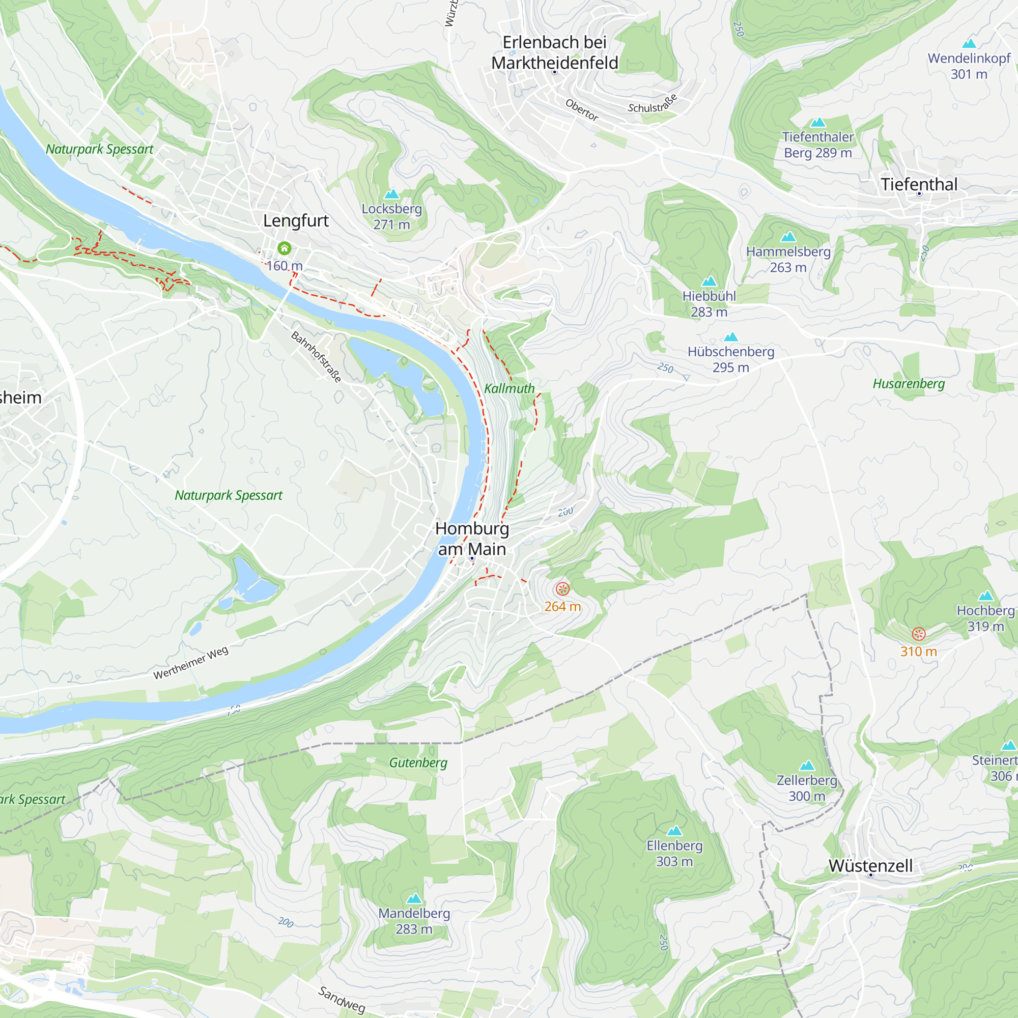 Bodenstation Homburgam Main (48j) map