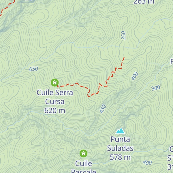 Map of Cuile Serra Russa