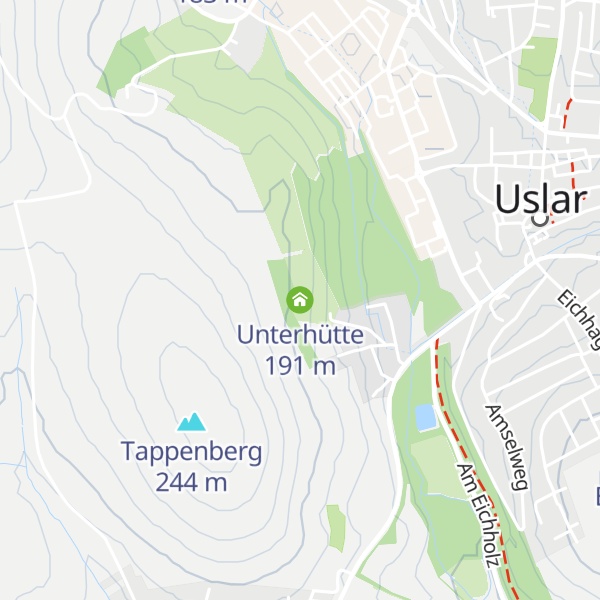 Map of Unterhütte