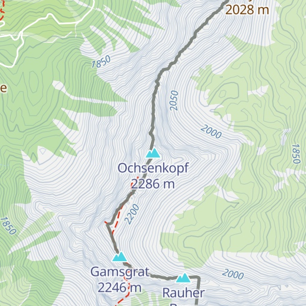 Map of Ochsenkopf