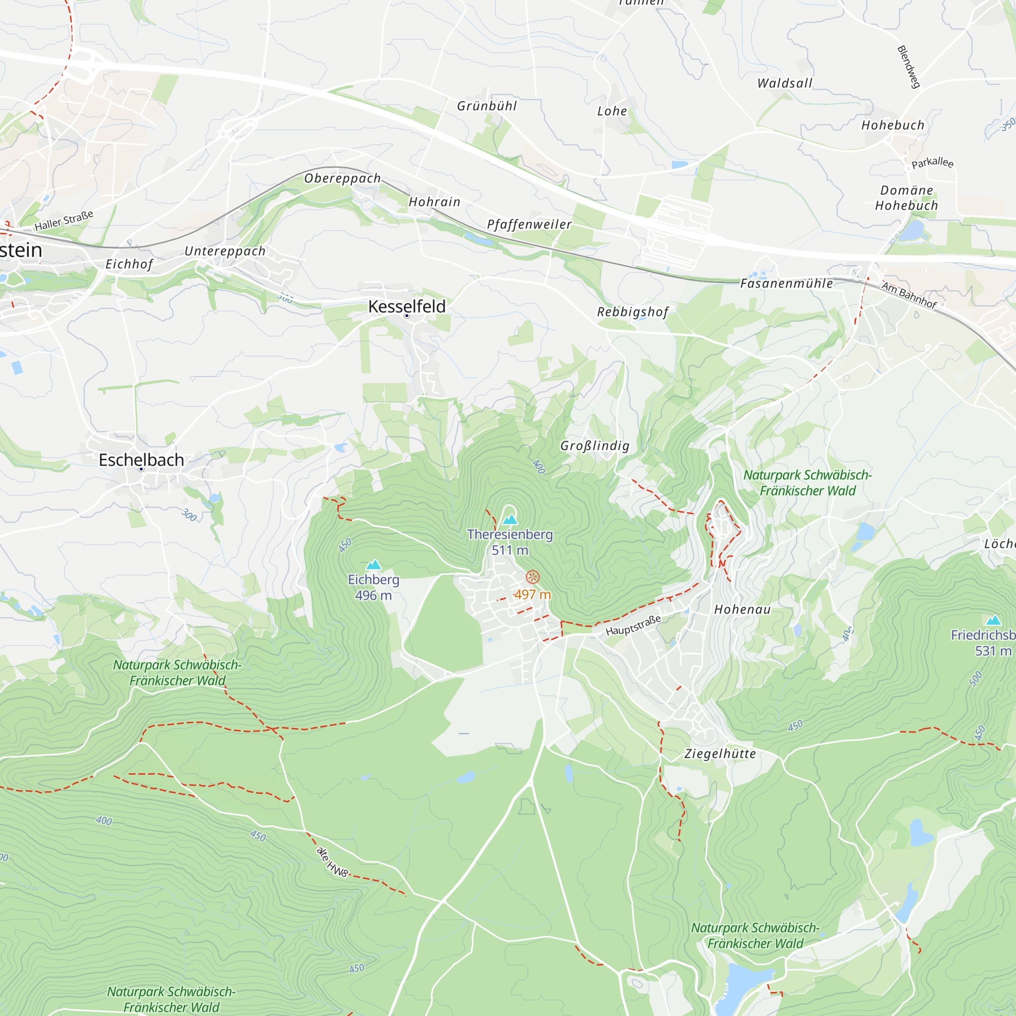 Theresienhütte map