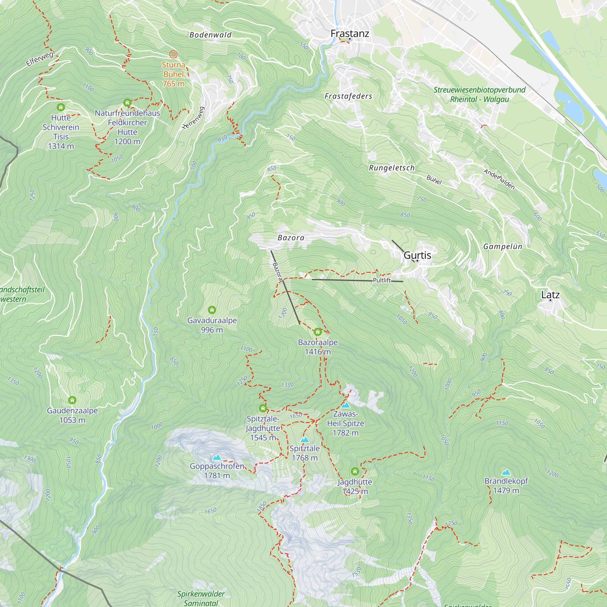Bazoraschihütte map