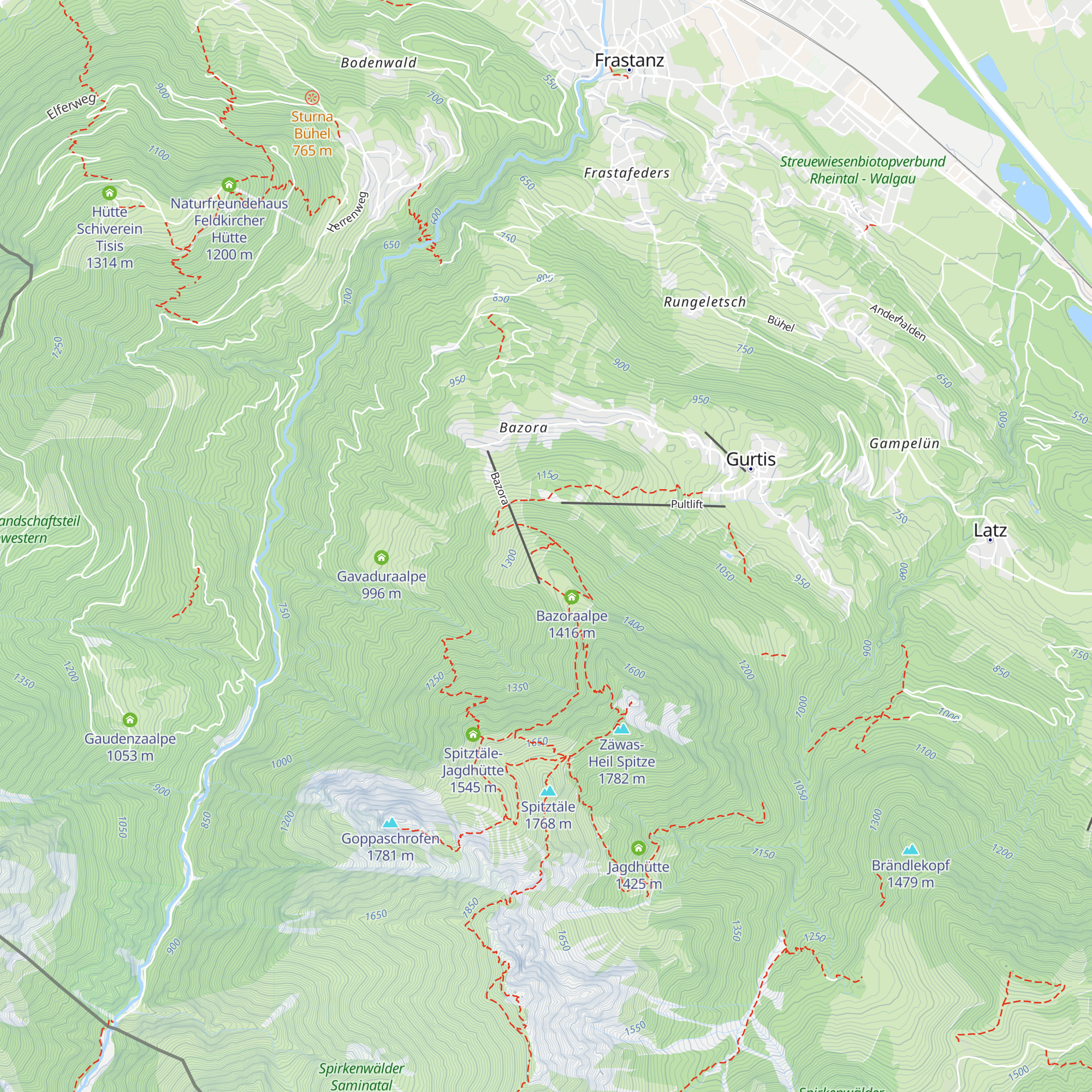Bazoraschihütte map