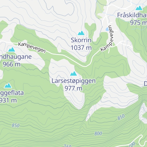 Map of Larsestøpiggen