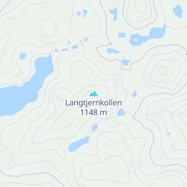 Map of Langtjernkollen