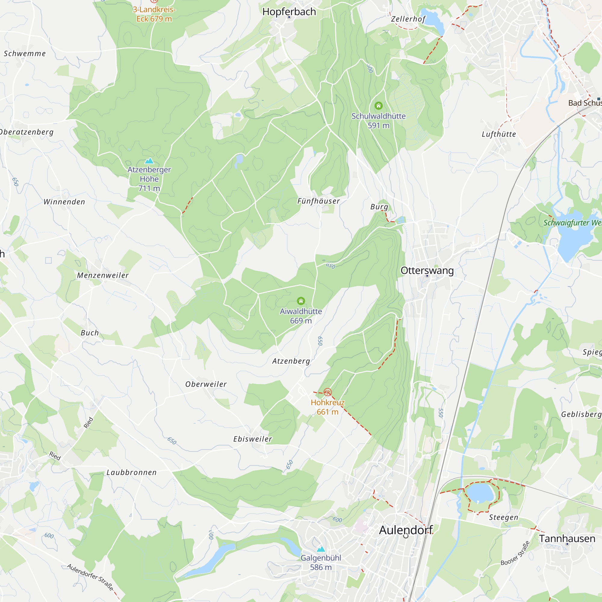 Aiwaldhütte map