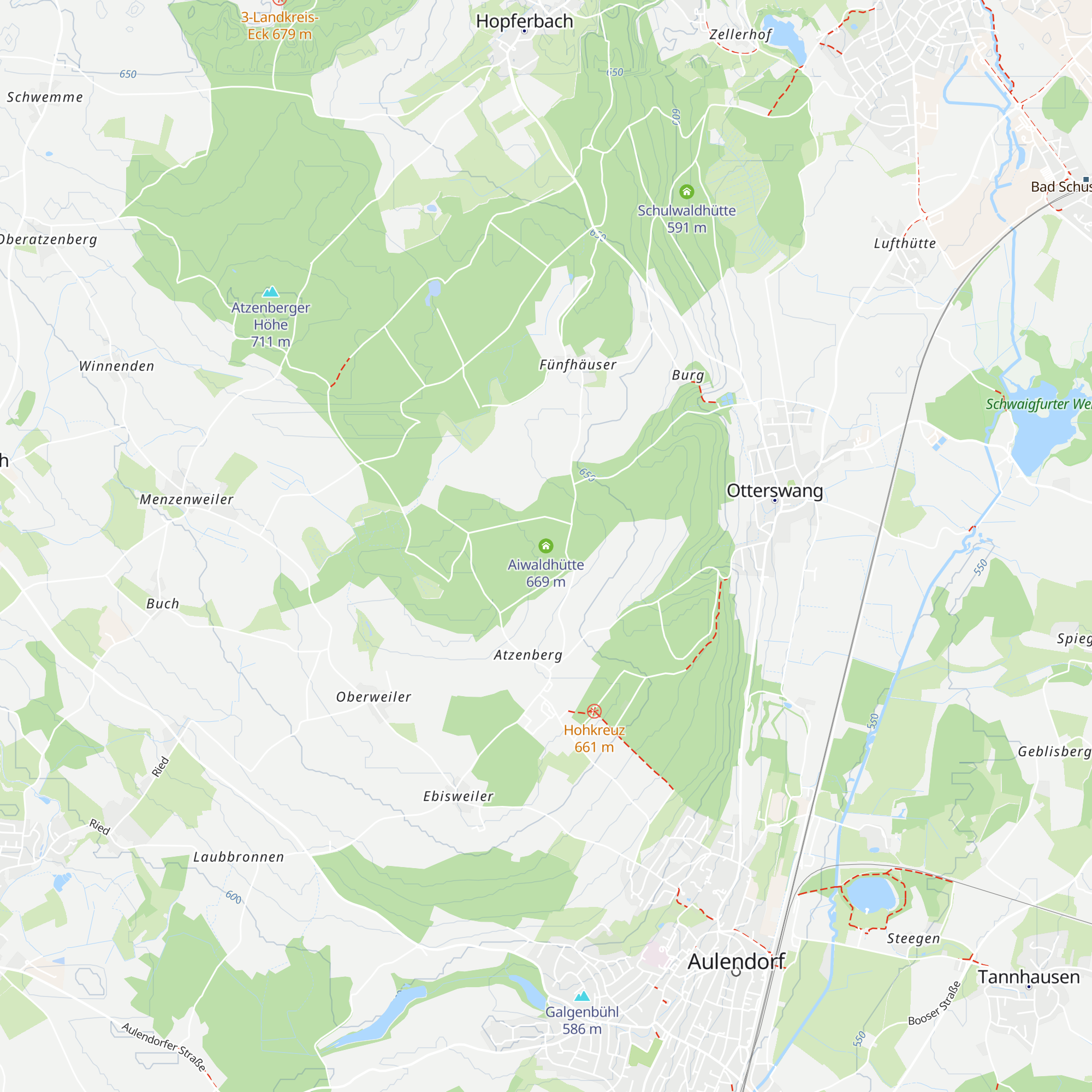 Aiwaldhütte map
