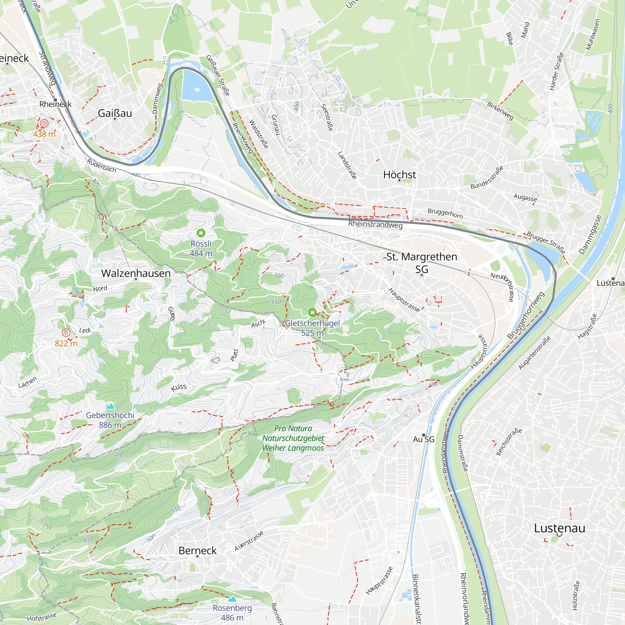 Gletscherhügel map