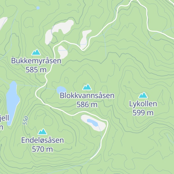 Map of Blokkvannsåsen