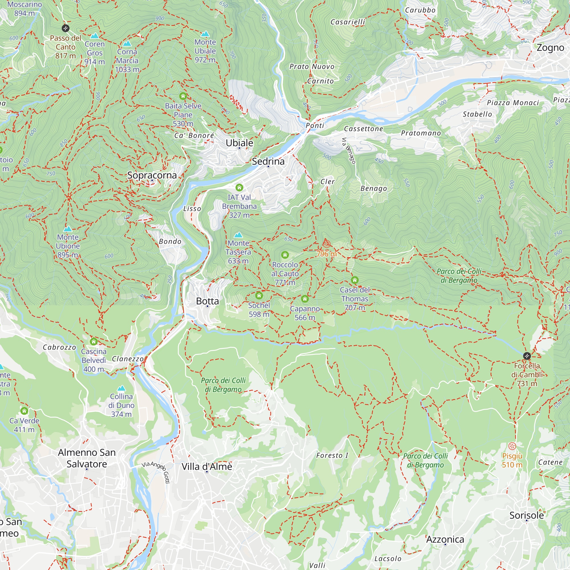 Baita di ùlèm map