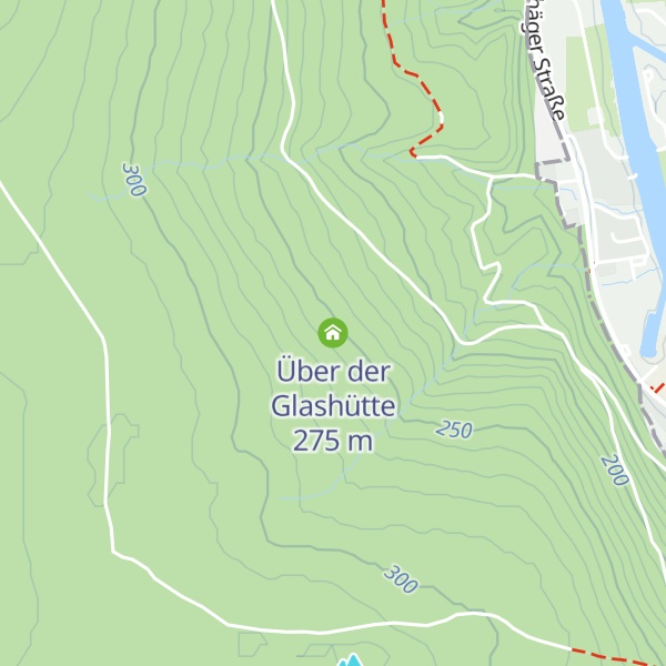 Map of Über der Glashütte