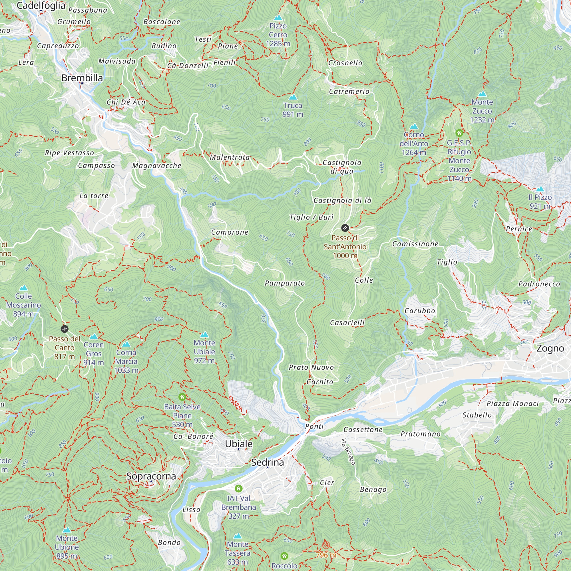 Pamparato map
