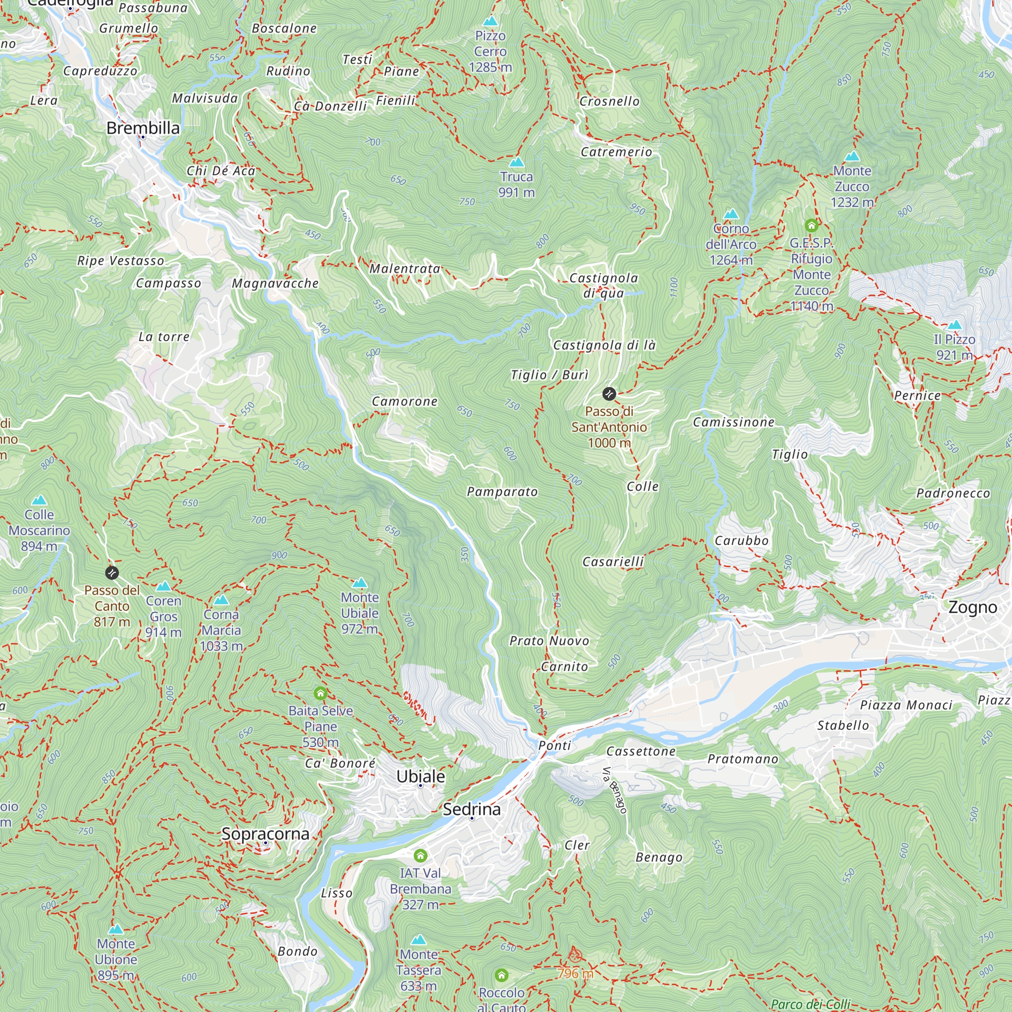 Pamparato map