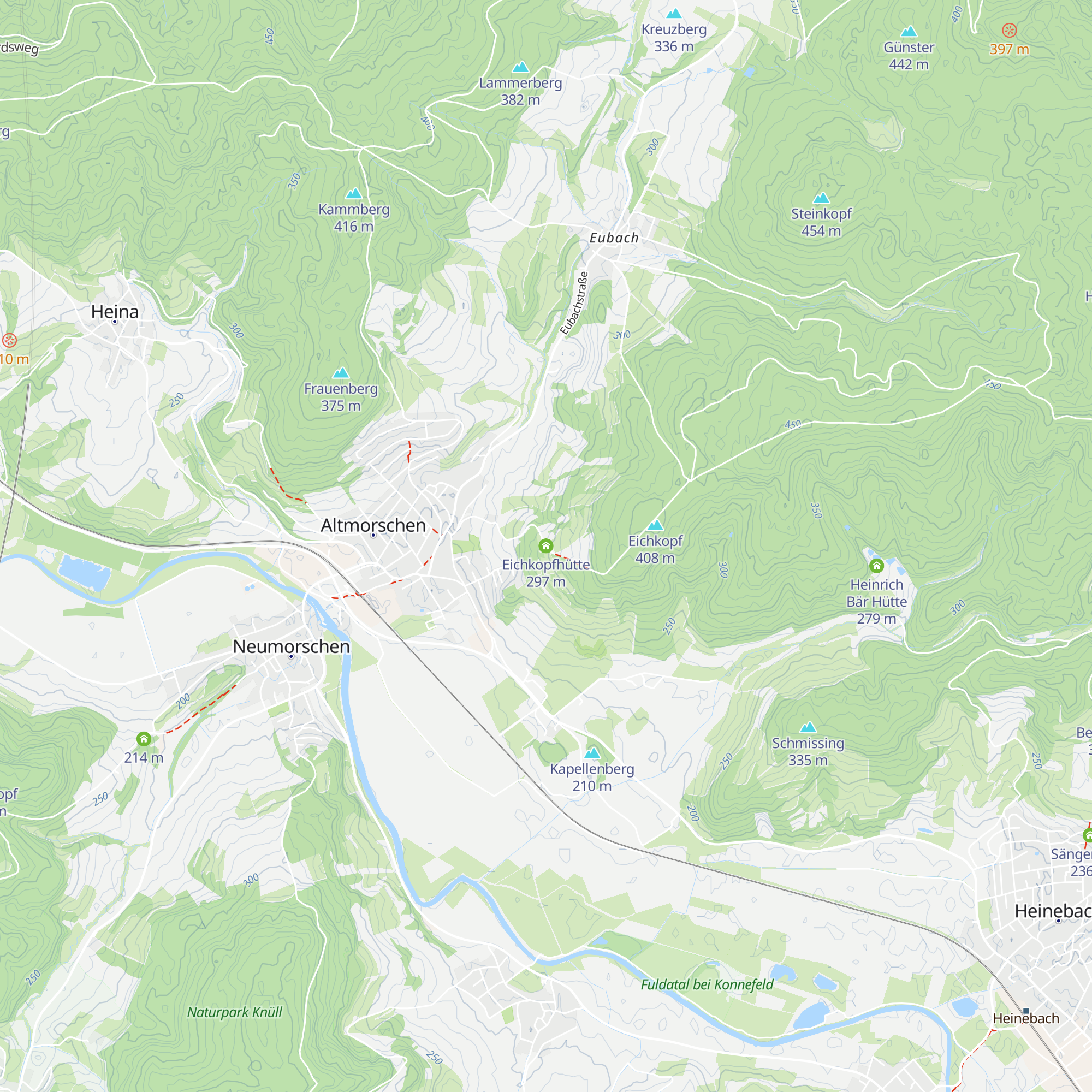 Eichkopfhütte map