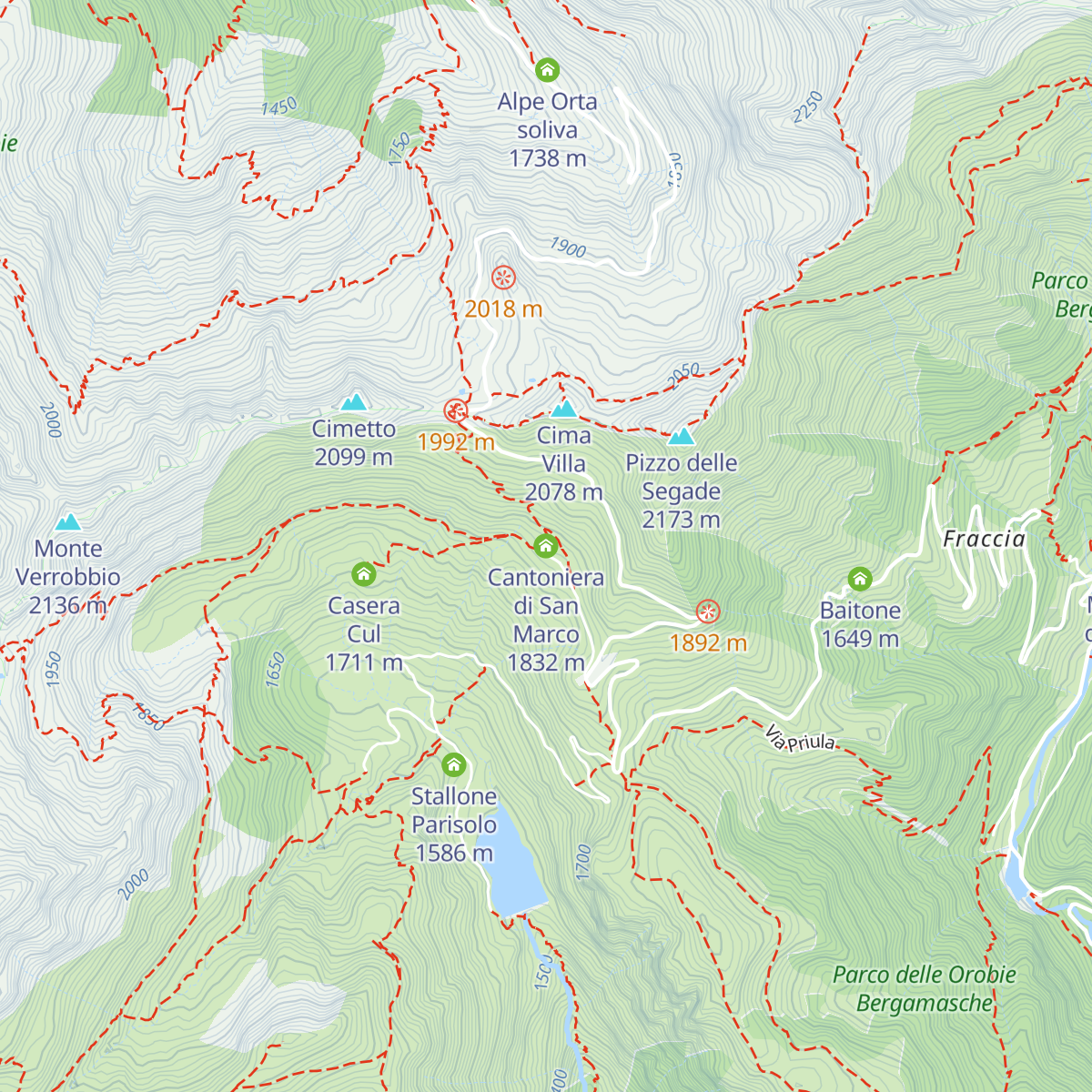 Cantoniera di San Marco map