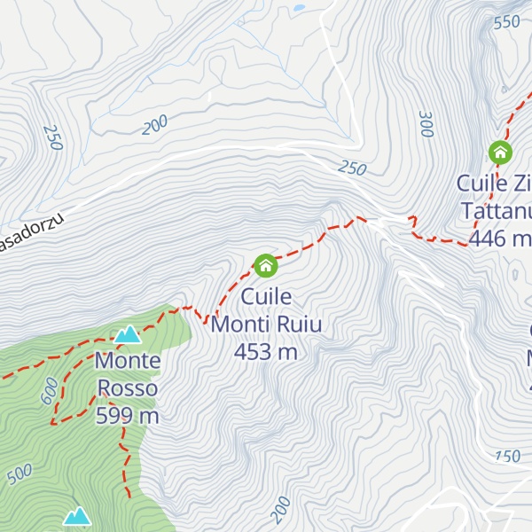 Map of Cuile Monti Ruiu