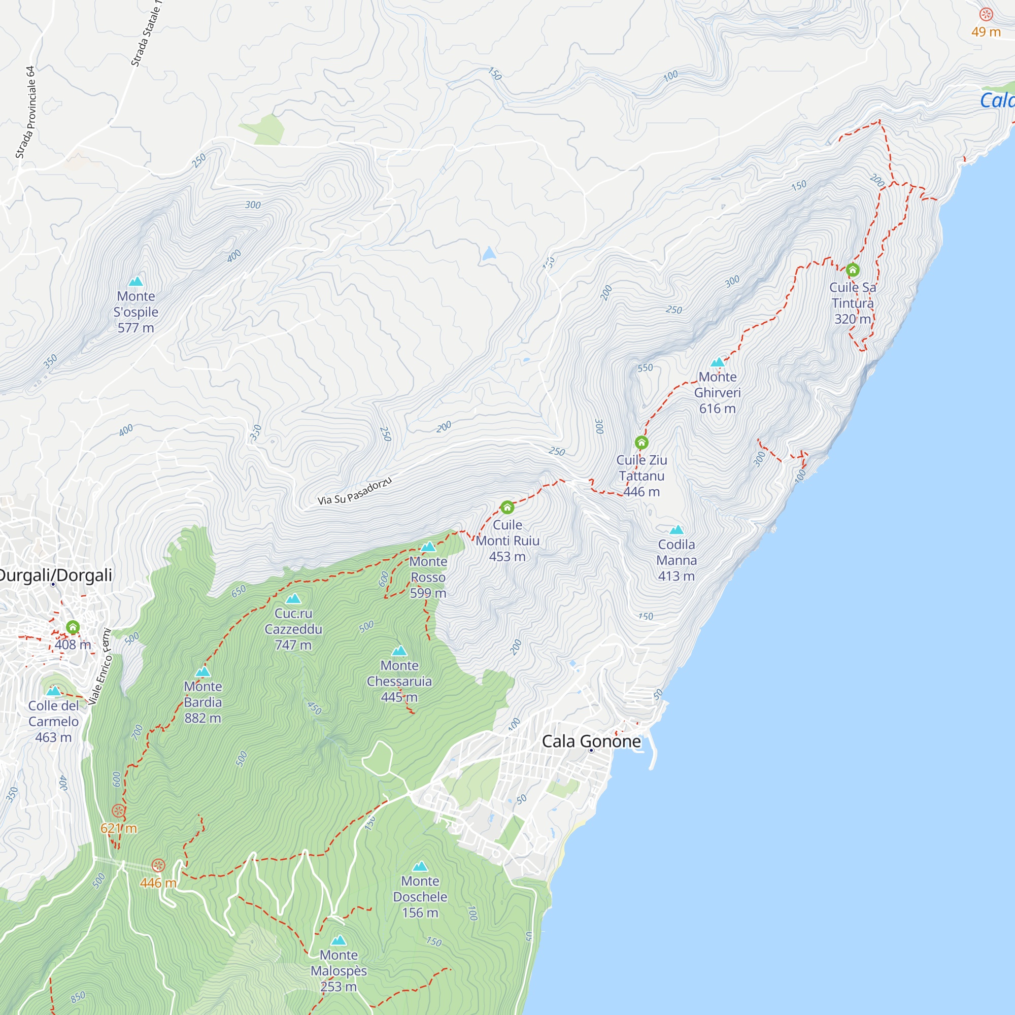 Cuile Monti Ruiu map