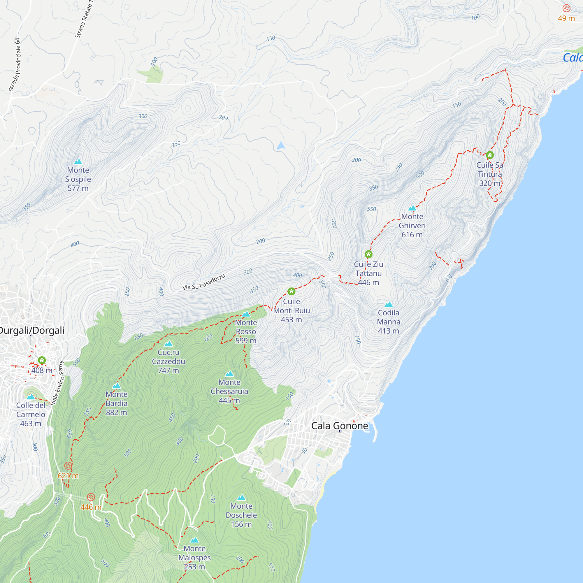 Cuile Monti Ruiu map