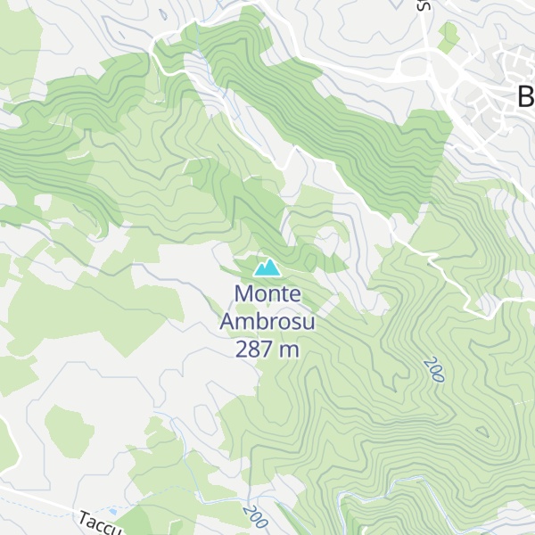 Map of Monte Ambrosu