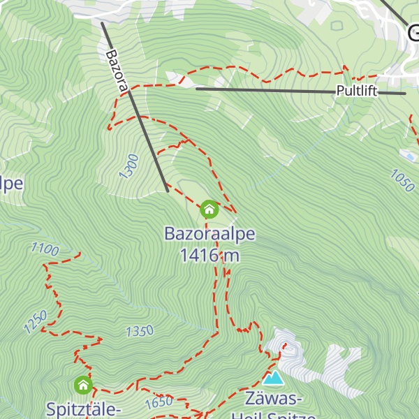 Map of Bazoraalpe